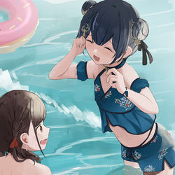 This is a pixiv picture whose title is 海.