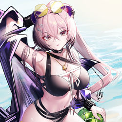 This is a pixiv picture whose title is 明日方舟林雨霞.