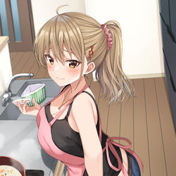 This is a pixiv picture whose title is 「あんまりじっと見ないでよ」.
