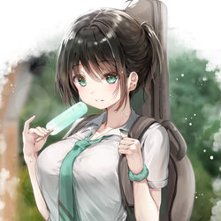 This is a pixiv picture whose title is 夏ももうすぐ終わりだね....