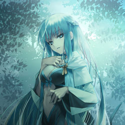 This is a pixiv picture whose title is 森の妖妃🌫️.