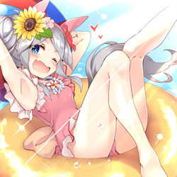 This is a pixiv picture whose title is タマモクロス　水着.