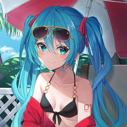 This is a pixiv picture whose title is 水着.