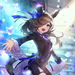 This is a pixiv picture whose title is 歌劇風衣装ライスちゃん.