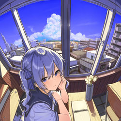 This is a pixiv picture whose title is 少女レイ/星街すいせい☄️.