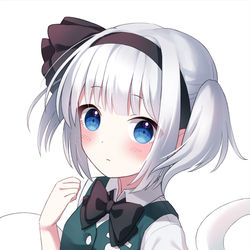 This is a pixiv picture whose title is ツインテールの妖夢ちゃん.