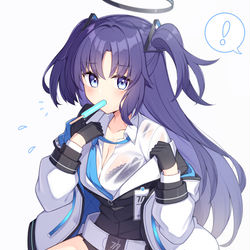 This is a pixiv picture whose title is 汗っかきユウカちゃん.