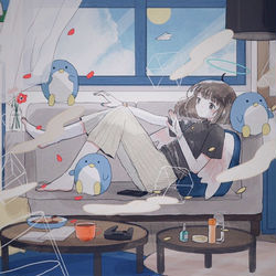 This is a pixiv picture whose title is 午後.