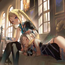 This is a pixiv picture whose title is 双子百合.