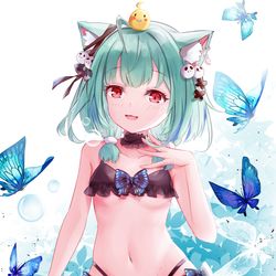 This is a pixiv picture whose title is 潤羽るしあ.
