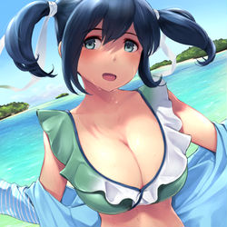 This is a pixiv picture whose title is まだまだ暑いですね♥.