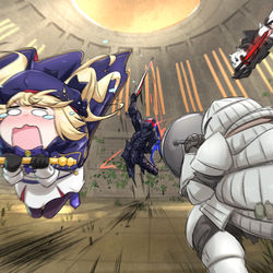 This is a pixiv picture whose title is 続続・なんか違う方の巡礼と鐘を鳴らす旅に行かされるキャストリア.