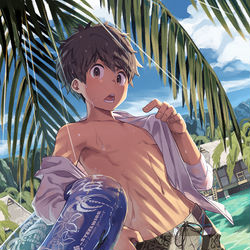 This is a pixiv picture whose title is summer🏝️.