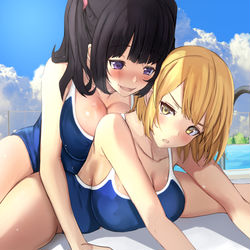 This is a pixiv picture whose title is 「あのさ、ちゃん押してくれる気ある？」.