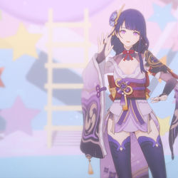 This is a pixiv picture whose title is Raiden MMD.