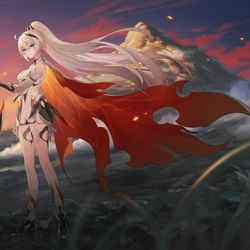 This is a pixiv picture whose title is 炎律.