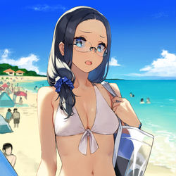 This is a pixiv picture whose title is 近視の姉＃17.