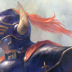 This is a pixiv picture whose title is ロトの兜.