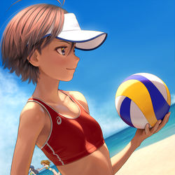 This is a pixiv picture whose title is 健康美ボーイッシュさん（16）.