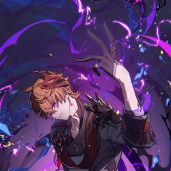 This is a pixiv picture whose title is PURPLE CHILDE.