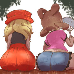 This is a pixiv picture whose title is 21−106 でんでん臀部.