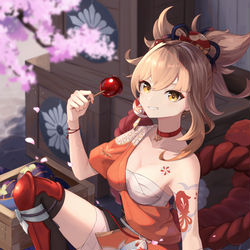 This is a pixiv picture whose title is 宵宮.