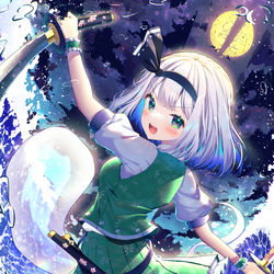 This is a pixiv picture whose title is 斬れぬものは、あんまりない！.