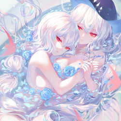 This is a pixiv picture whose title is 💧🦈🐋💧.