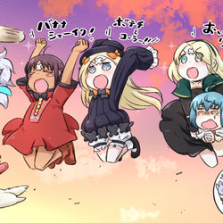 This is a pixiv picture whose title is ドラケイの河で願いを叶えようとするアビゲイルちゃん御一行様.