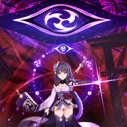This is a pixiv picture whose title is 雷罰悪曜の目.