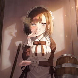 This is a pixiv picture whose title is メイド.