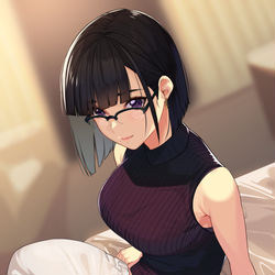 This is a pixiv picture whose title is 脱ぎ掛けお姉さん。.