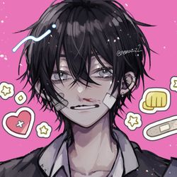 This is a pixiv picture whose title is 🩹.