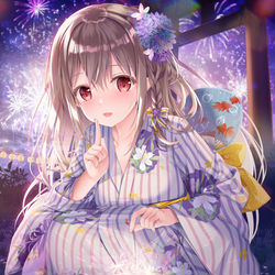 This is a pixiv picture whose title is Summer festival.
