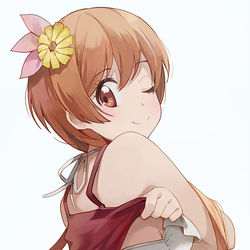 This is a pixiv picture whose title is 橘万里花.