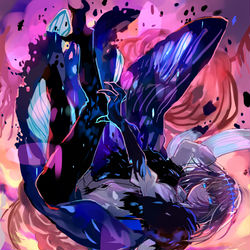 This is a pixiv picture whose title is 奈落の虫.