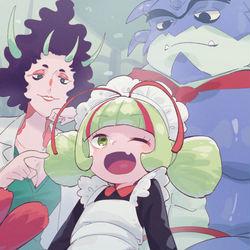 This is a pixiv picture whose title is エルダ一家.