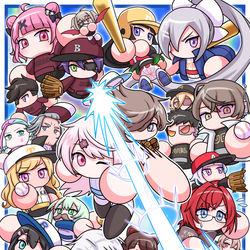 This is a pixiv picture whose title is にじさんじ甲子園 2021夏.