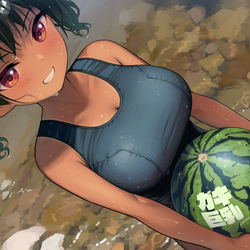 This is a pixiv picture whose title is ガキ巨乳💢61.
