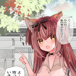 This is a pixiv picture whose title is お友達が欲しい狐娘🦊.