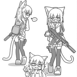 This is a pixiv picture whose title is 猫猫娘总集篇.