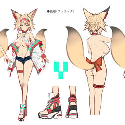 This is a pixiv picture whose title is フェネク　シャリート　デザイン設定.