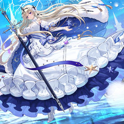 This is a pixiv picture whose title is 『白夜极光』.