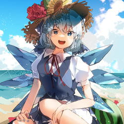 This is a pixiv picture whose title is 夏チルノ.