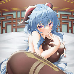 This is a pixiv picture whose title is 甘雨.