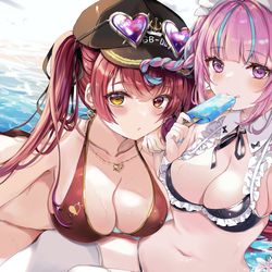 This is a pixiv picture whose title is あくあマリン.