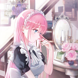 This is a pixiv picture whose title is メイド.