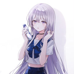 This is a pixiv picture whose title is 💙.