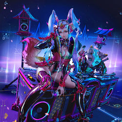 This is a pixiv picture whose title is Kitsune.