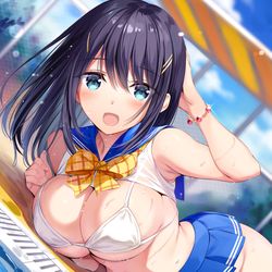 This is a pixiv picture whose title is 水着.